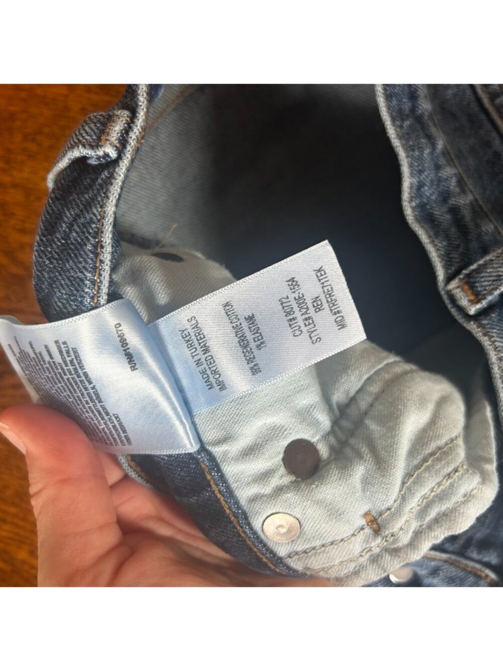 AGOLDE Ren High Rise Wide Leg Jeans Blue 26 - Picture 5 of 5
